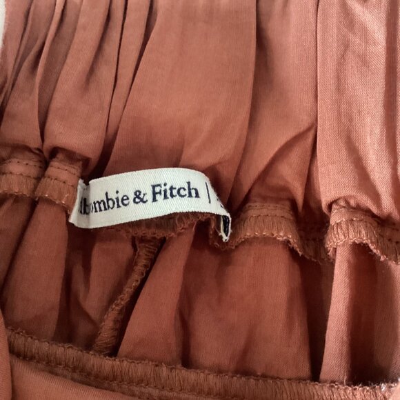 Abercrombie & Fitch Flowy Polka Dot 100% Cotton Maxi Dress Sz ST - Picture 14 of 15